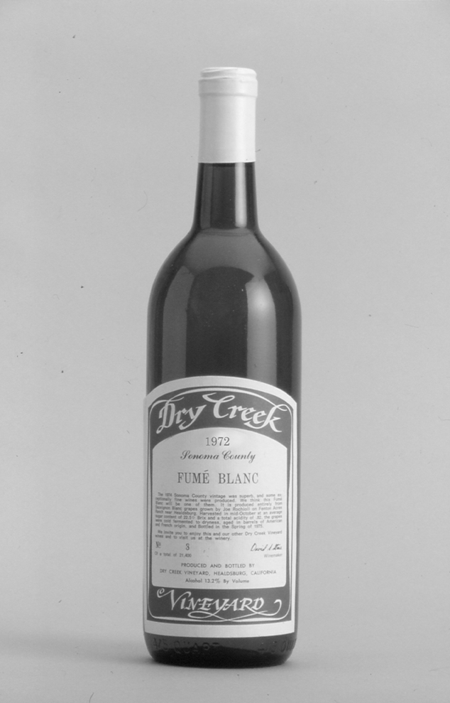 Original 1972 bottling of Fumé Blanc